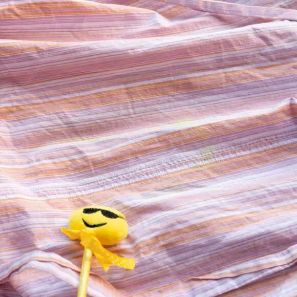 YERSE Blanca Multicolored Stripe Cotton Dress - Size S - Picture 8 of 8